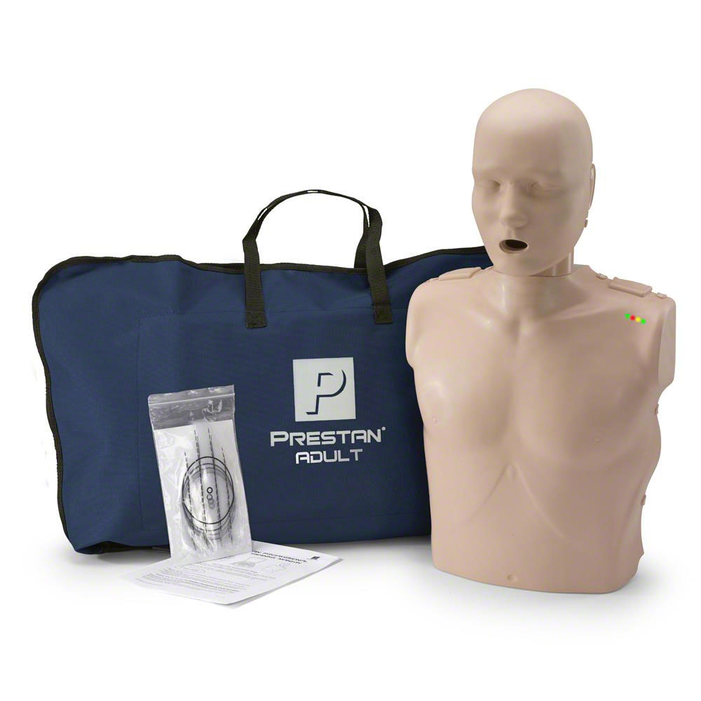 หุ่น CPR ผู้ใหญ่แบบครึ่งตัวมีไฟแสดงผล หุ่น CPR ราคาถูก ยี่ห้อ Prestan